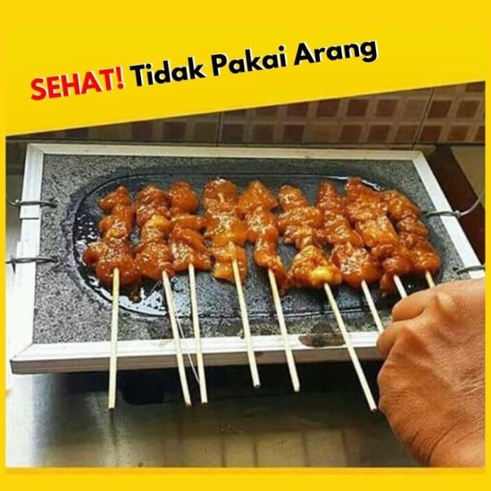 BAROKAH GAMIS HEALTHY grill bbq alat pemanggang portable tanpa arang reuni pesta