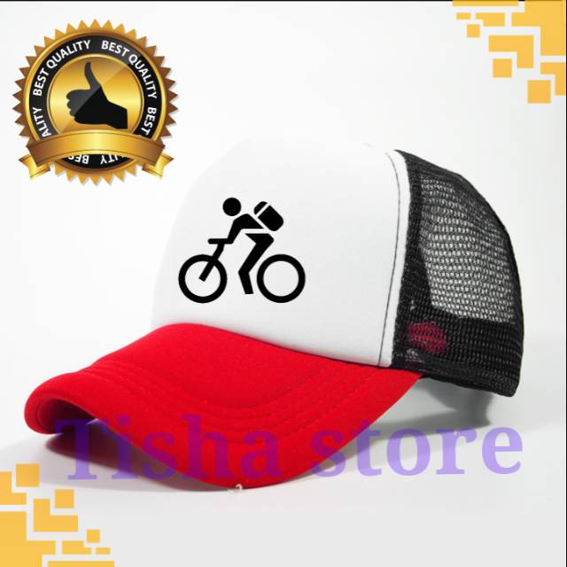 Topi jaring sepeda custom 2