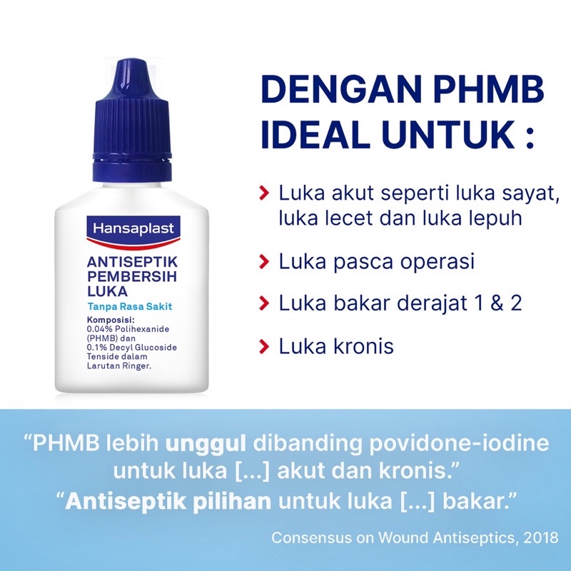 Hansaplast Antiseptik Spray 20ml 50ml - Hansaplast Spray Penyembuh Luka Tanpa Rasa Sakit Antiseptik Pencuci Luka Pertolongan Pertama Aman untuk Anak