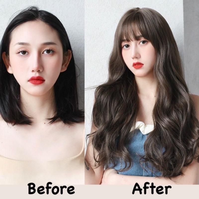 wig curly poni depan wig keriting poni depan wig korea 002