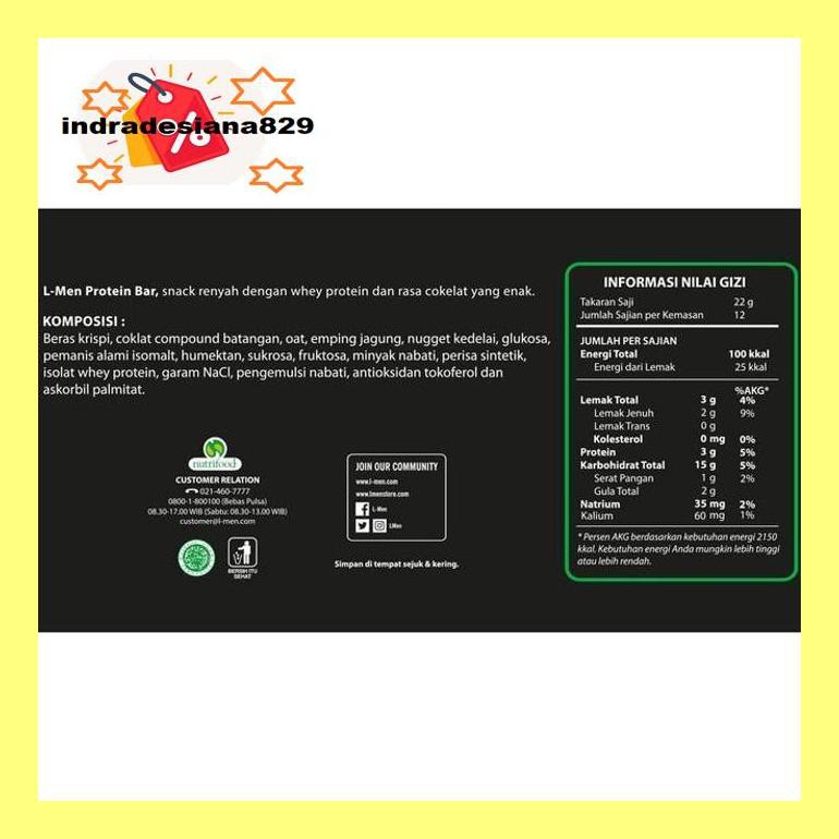 

Sf504Nind L-Men Bar Crunchy Chocolate (12 Sch) Ind504Sm