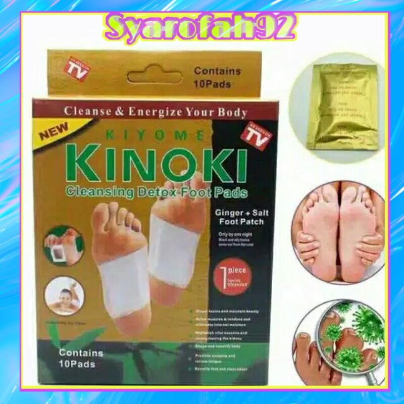 kinoki gold box ginger salt (untuk detox)