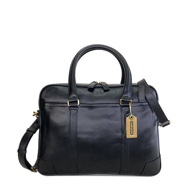 Coach Leather Slim Briefcase