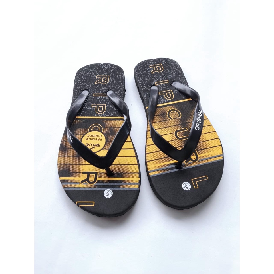 Sandal Jepit pria RC model gradasu putih abu / sendal distro Surfiing Casual SANDAL