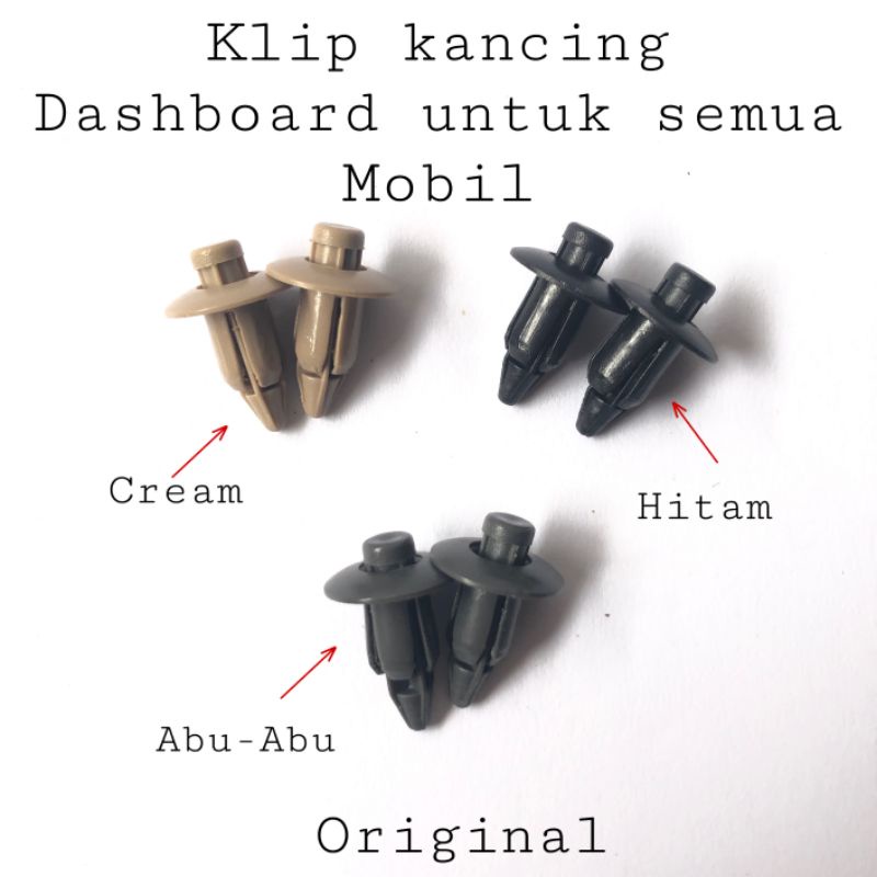 Klip kancing Dashboard mobil universal