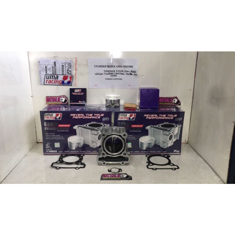 Cylinder Block / blok+piston UMA Racing Yamaha Y15ZR (57mm), Yamaha Nmax/Aerox 155/R15 V3/NVT/MT 15/