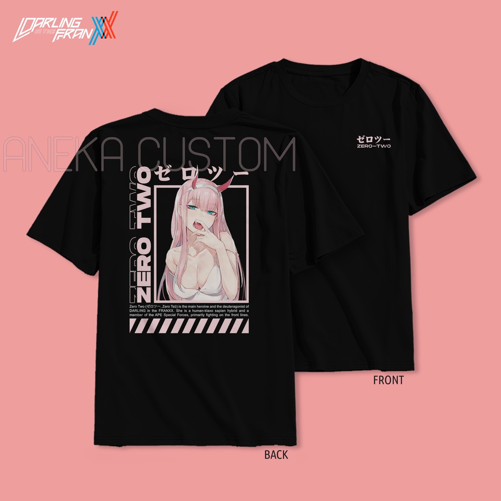 Kaos Anime Darling In The Franxx Zero Two / Kaos Distro Anime Streetwear / Kaos Streetwear Darling in the franxx