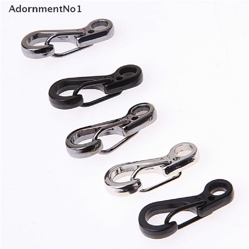 (AdornmentNo1) 5pcs Gesper Carabiner Mini Dengan Per Untuk Mendaki Gunung