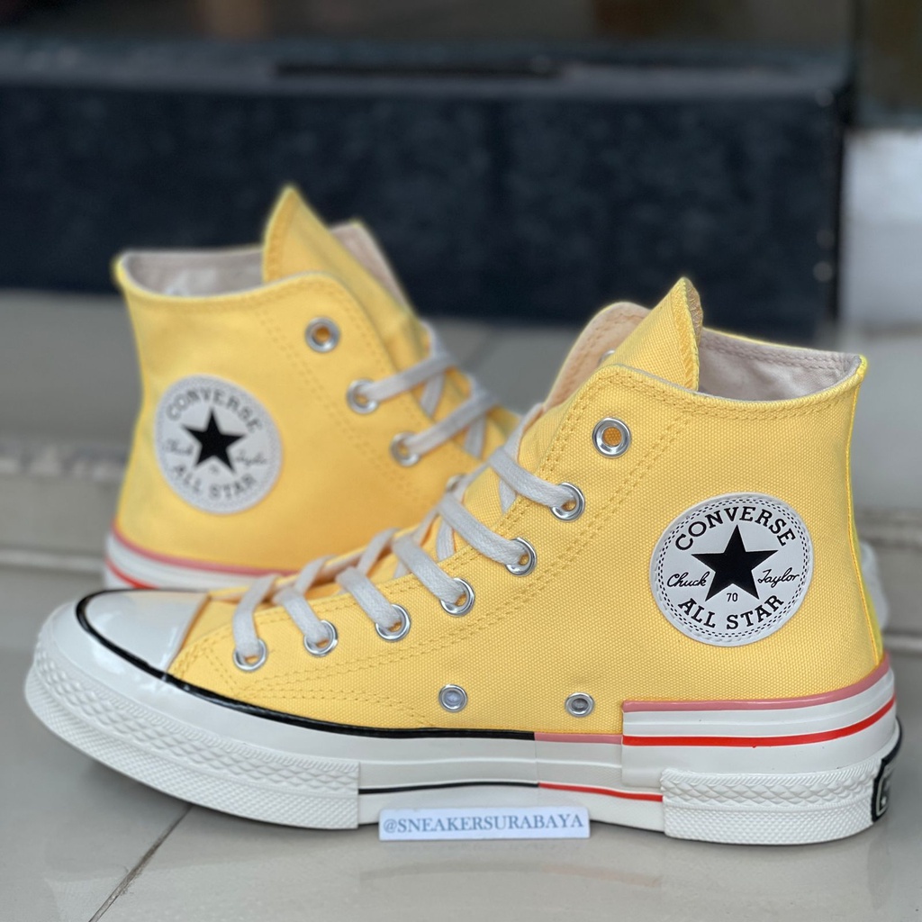 Converse ChuckTaylor 1970s Hi Colorblock Citron Pulse CT 70 CT 70s