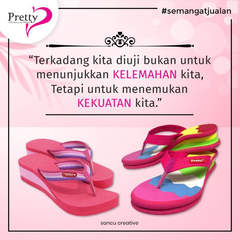 Sancu Sandal Dewasa Pretty Wedges