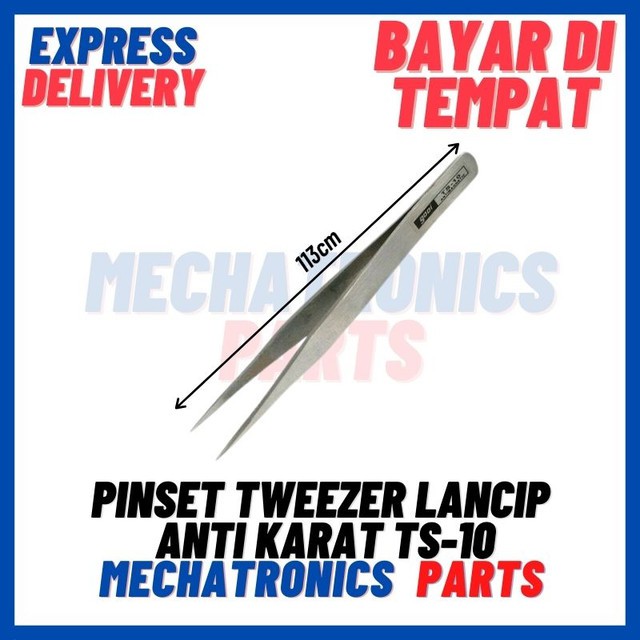 [SOC-9104] PINSET TWEEZER LANCIP ANTI KARAT TS-10