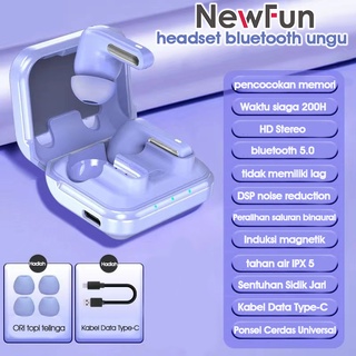 Jual NewFun NFT02 TWS Bluetooth Earphones Sports Headset 5.0 Stereo
