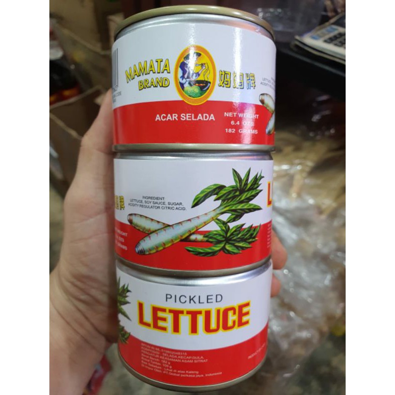 

Mamata Acar Selada Caisim Kaleng Pickled Lettuce
