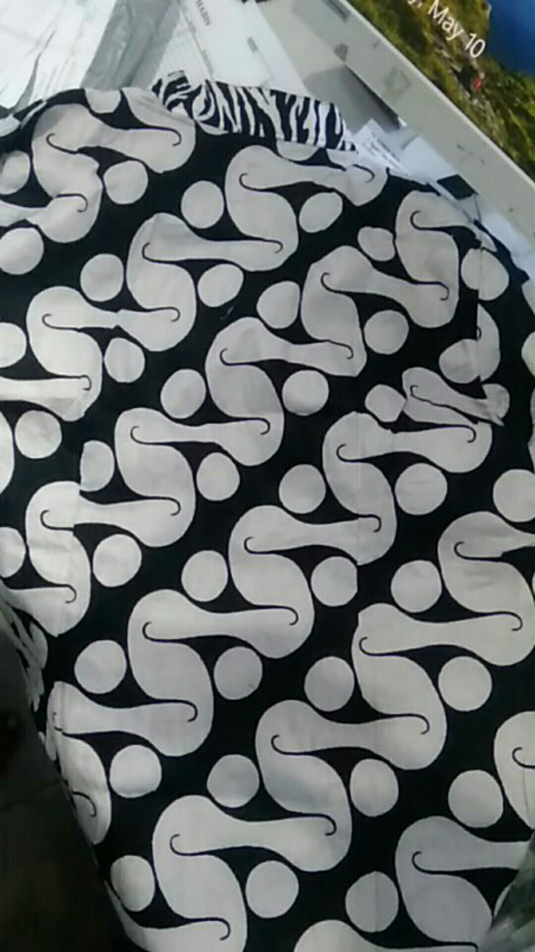 Blus Monokrom Kombi Shiella Batik Devina #6 Atasan Kerja Blouse Layer Davina Monochrome Belah