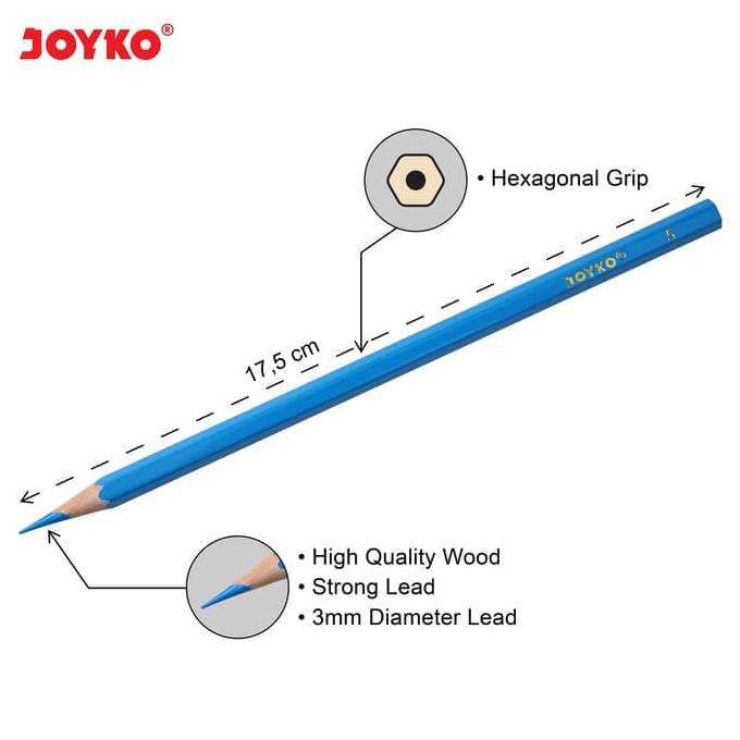 

Iterbarul Color Pencil / Pensil Warna Joyko Cp-12Pb / 12 Warna