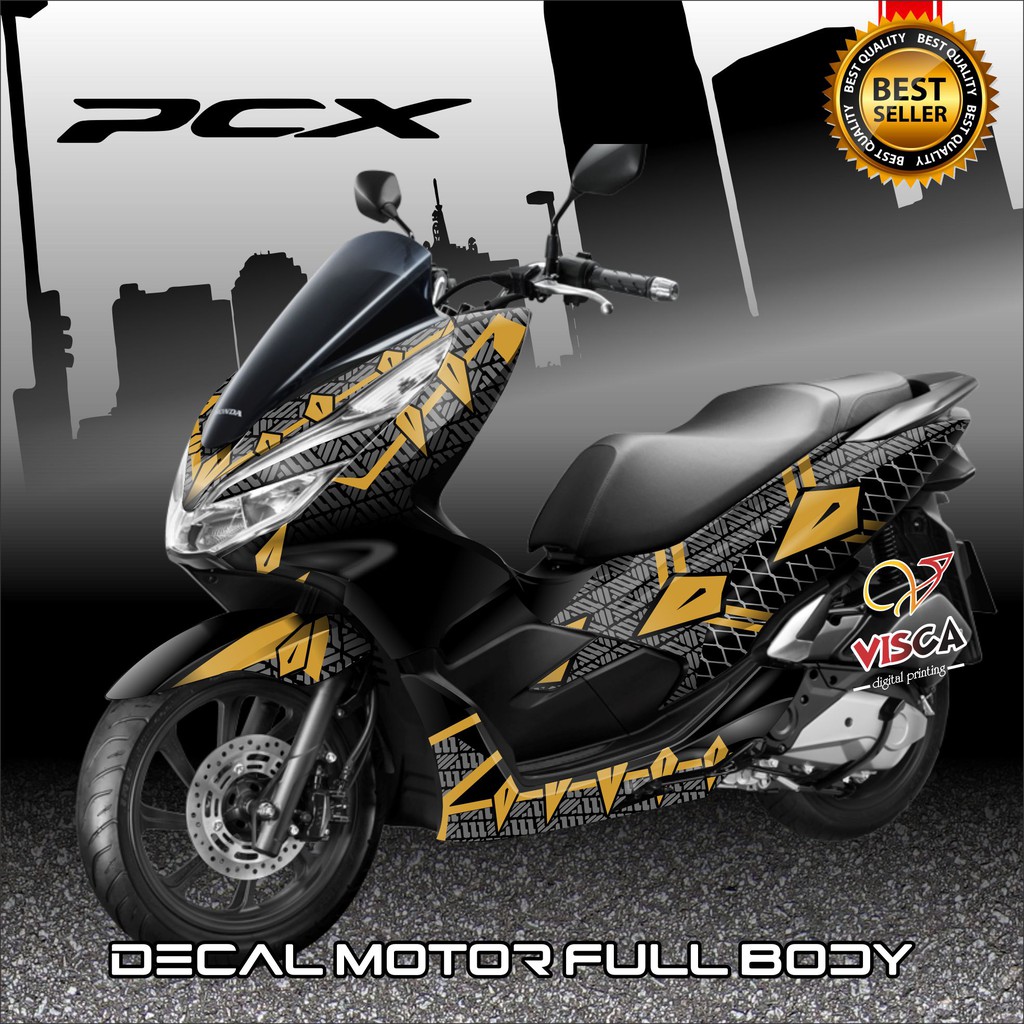 Decal Pcx Full Body Stiker Pcx Full Body Dekal Pcx Full Body Decal Pcx 150 BlackP