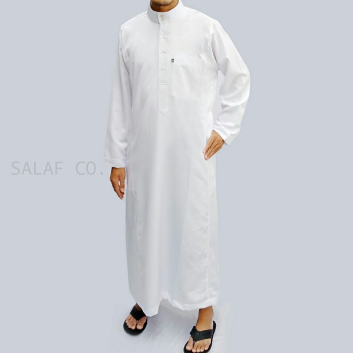 Jubah Saudi / Gamis Pria - Abu-Abu Muda, M