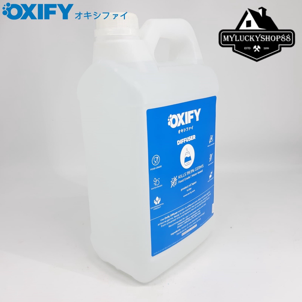 OXIFY Diffuser Water Based Sanitizer Disinfectant Airborne Japan 5L