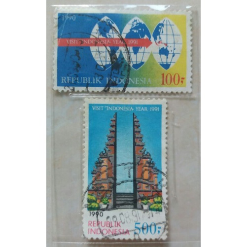 

Perangko Visit Indonesia Year Tahun 1990 Set Lengkap 2 pcs Prangko Indonesia