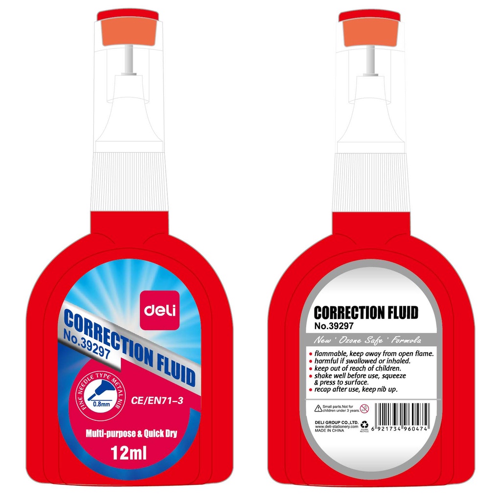 

CORRECTION TIP EX CAIR DELI 12 ML BOTOL UJUNG BESI NON TOXIC