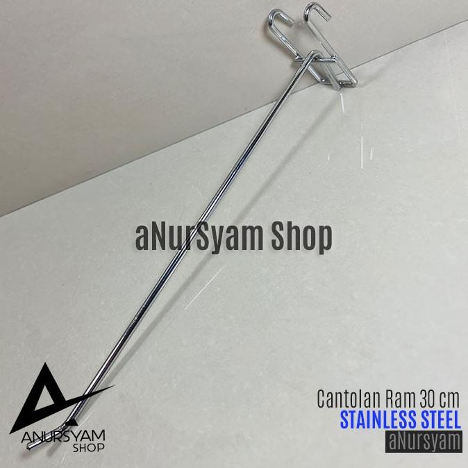 Cantolan Kawat Ram 30 cm STAINLESS / Gantungan Display Kawat Ram anursy44 Ayo Beli