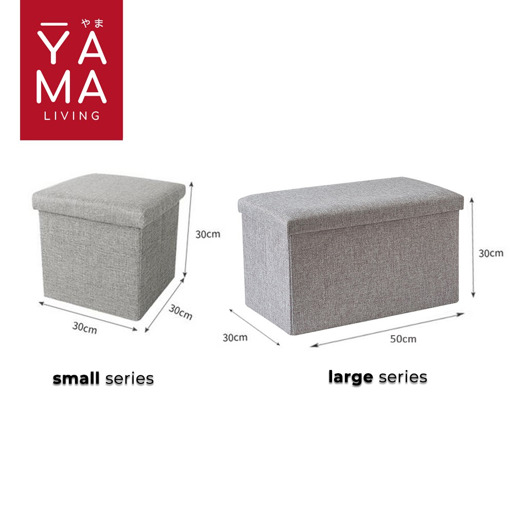 YAMA KAGAMI Storage Box Stool Kotak Penyimpanan Serbaguna Tempat Duduk Kursi Sofa