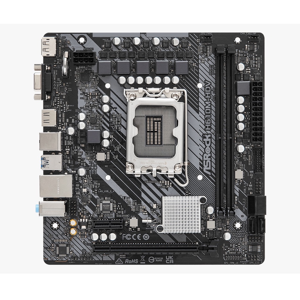 ASRock H610M-HDV (LGA1700, H610, DDR4, USB3.2, SATA3)