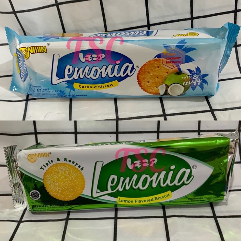 

Nissin Biskuit Lemonia 130gr / Bicuits Lemon Flavored Biscuit / Lemonia Coconut Biscuits / Biskuit / Lemonia / rasa Kelapa