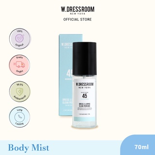 BPOM W DRESSROOM Dress &amp; Living Clear Perfume No. 45 Morning Rain (70ml) - Eau de Cologne, Parfum Korea