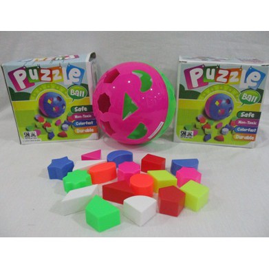 Puzzle Ball Mainan Edukasi Blok Bola / Bola Pintar ***