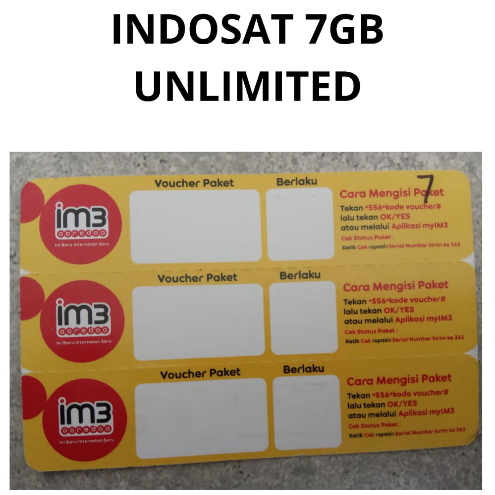 Vo INDOSAT 7GB UNLIMITED
