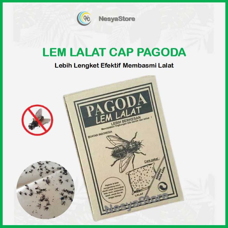 Lem Lalat Cap PAGODA - Ecer 1 lembar