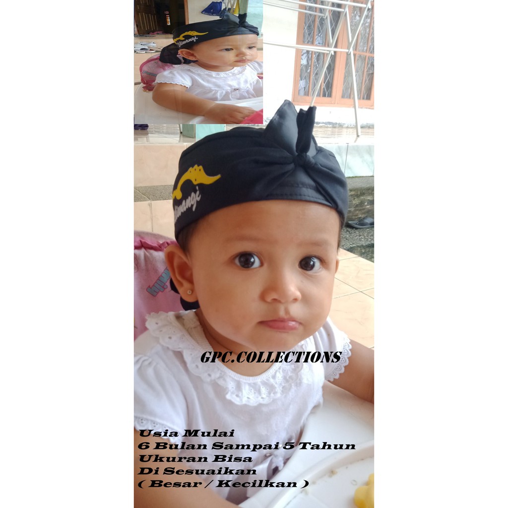 Blangkon Sunda Putra Silihwangi / Ikat Kepala Sunda Silihwangi Anak / Blangkon Silihwangi Bayi Bayar COD