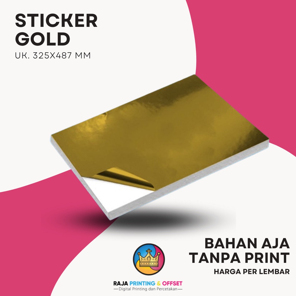 

STICKER STIKER A3+ GOLD Uk. 325x487 mm TANPA PRINT