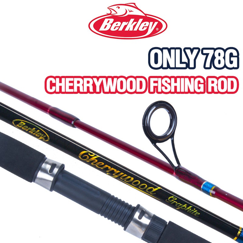 1.68m/1.8/1.98m Berkley Cherrywood Fishing Rod Spinning Rod Power Carbon Fiber Rod