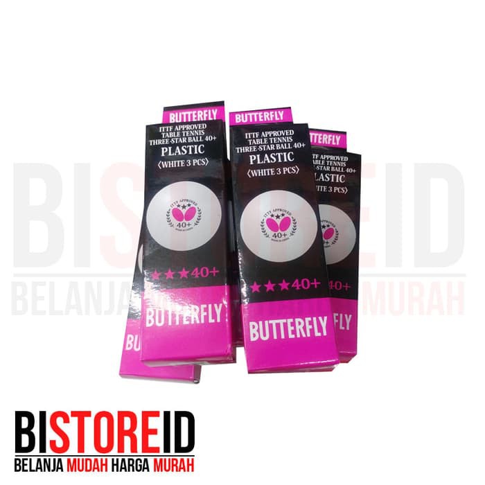 Bola Pingpong Tenis Meja Butterfly Original White 40