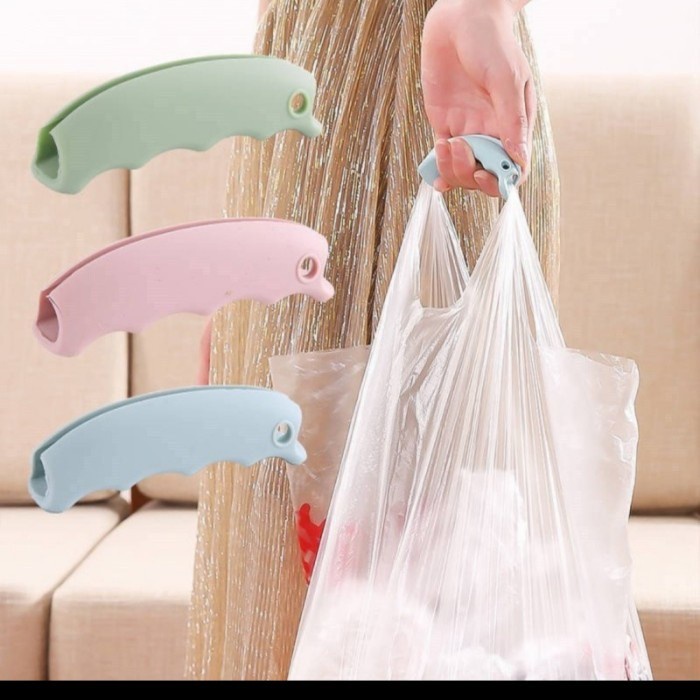 Hand Grip Karet Silikon Cantolan Tas belanja Shopping Bag Holder Pembawa Kresek Belanja Alat Tenteng Kantong Belanja Anti Sakit