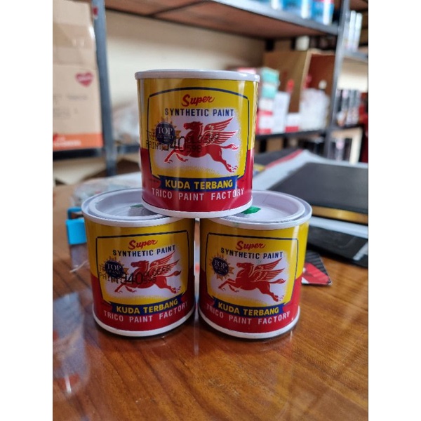 

Cat kayu/besi kuda terbang & avian 0,1 kg 100 gram kaleng kecil