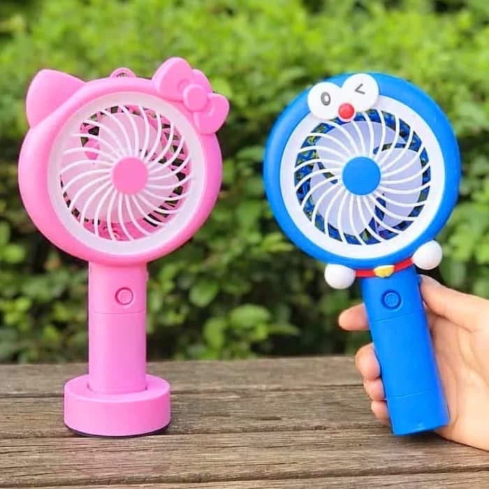 kipas angin karakter led 5566 5576 mini fan