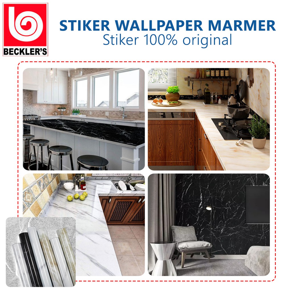 Wallpaper Sticker Motif PREMIUM Marmer Anti Air 60cm x 500CM