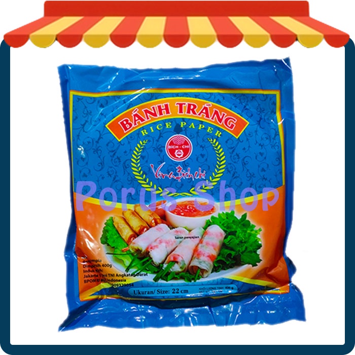 

Rice Paper Banh Trang 400gr uk. 22 cm / Kulit Lumpia Vietnam Roll