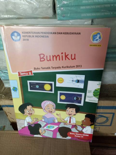 Harga paket buku siswa dikbud tematik k13 kelas 6 tema 7,8,9 semester 2 revisi 2018