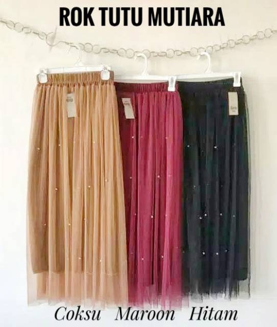 Rok tutu mutiara / Rok tutu tile mute / Rok tutu termurah