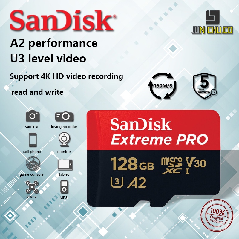 Sandisk Memory Card sd card Micro SD TF card Class10 MicroSD 32GB/64GB/128GB Original for phone cctv