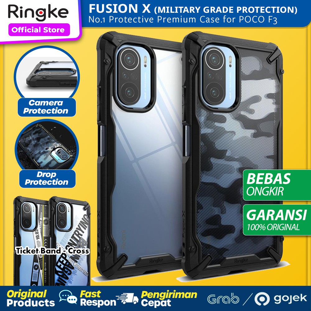 Case Xiaomi Poco F3 Ringke Fusion X Casing