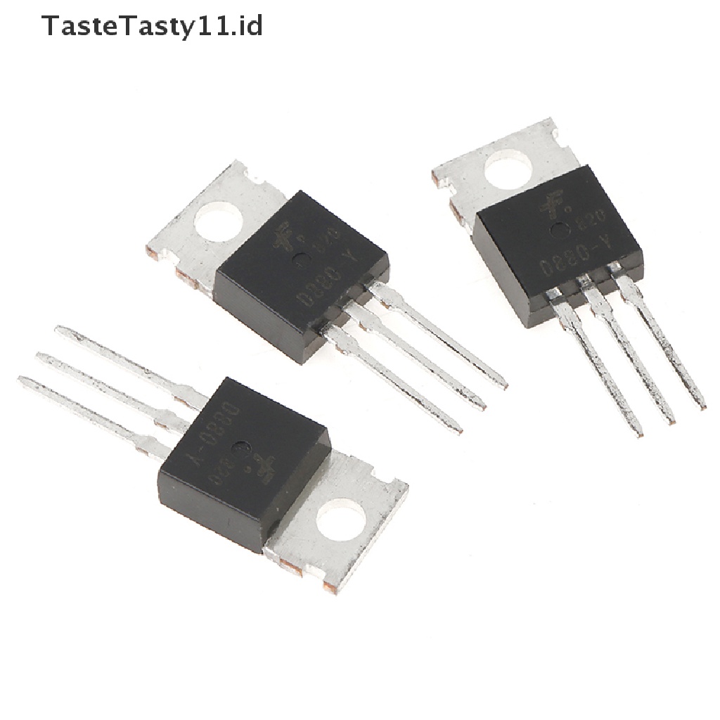 10pcs Transistor Power Transistor D880 TO220 KSD880Y NPN 3A 60V Bahan Silikon