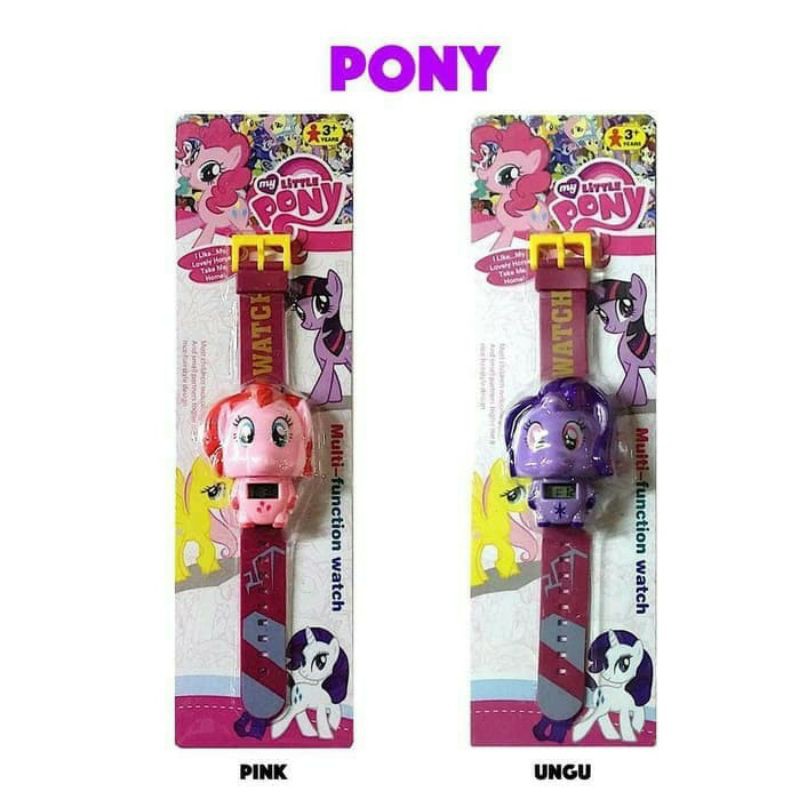 JAM TANGAN ANAK KARAKTER PENCET KUDA PONY PROMO MURAH