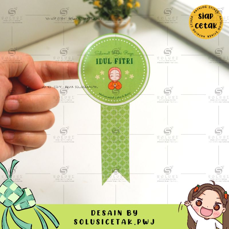 

Stiker Lebaran Pita / stiker toples segel / stiker toples pita / stiker pita idul fitri / stiker idul fitri