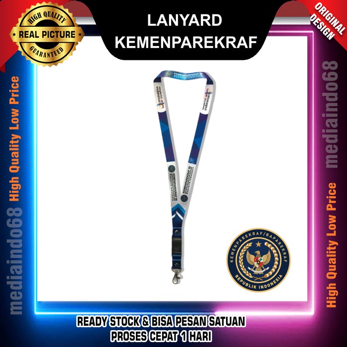 

Update Kemenparekraf Ri Lanyard Gantungan Id Card , Straphp, Flashdisk,Kunci Bagus