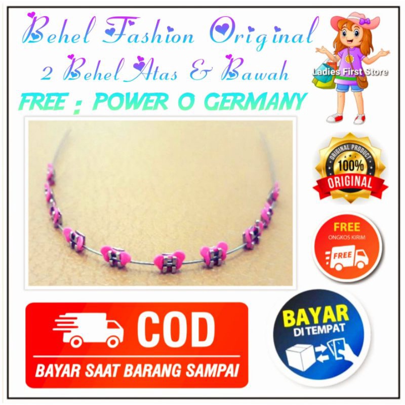 BEHEL FASHION ORIGINAL LEPAS PASANG MOTIF MICKEY PINK / BEHEL MOTIF / KAWAT GIGI